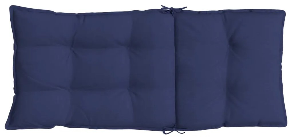 Almofadões cadeira encosto alto 4pcs tecido oxford azul-marinho