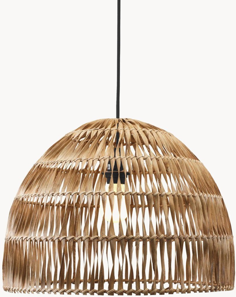 Candeeiro suspenso artesanal em vime Lace