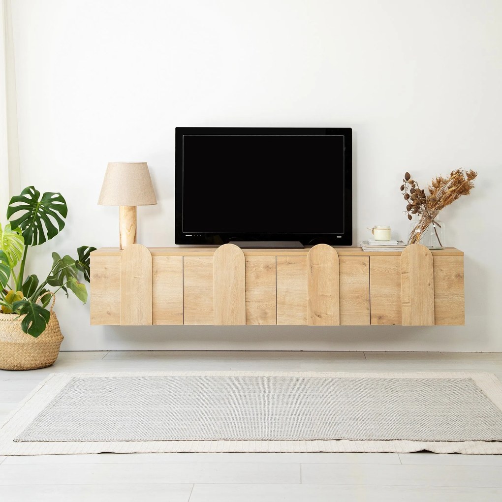 Móvel TV Network – Carvalho – 180x35x35 cm