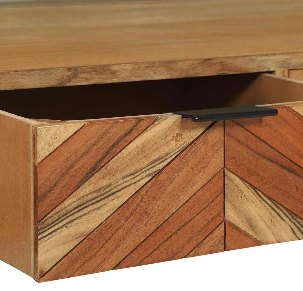 Armário de TV 100x35x50 cm Madeira Sólida de Acácia
