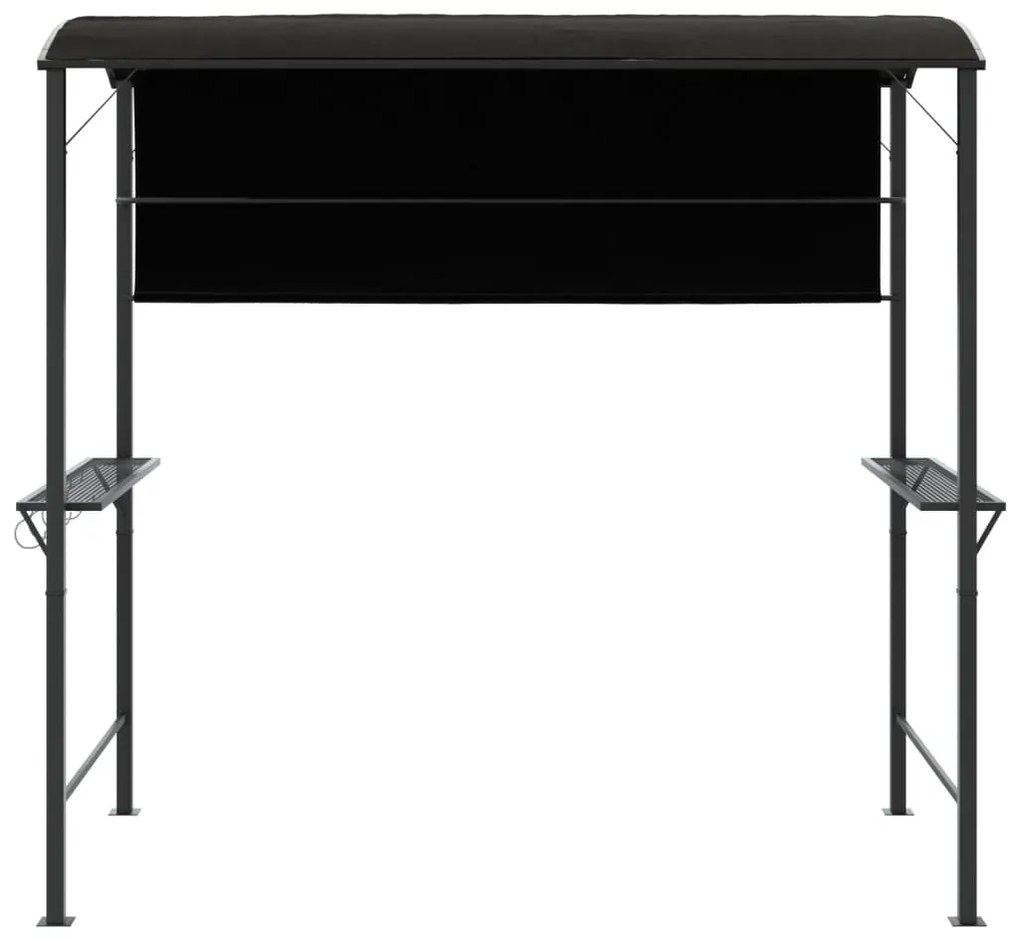 Gazebo com toldo 220x110x200 cm antracite