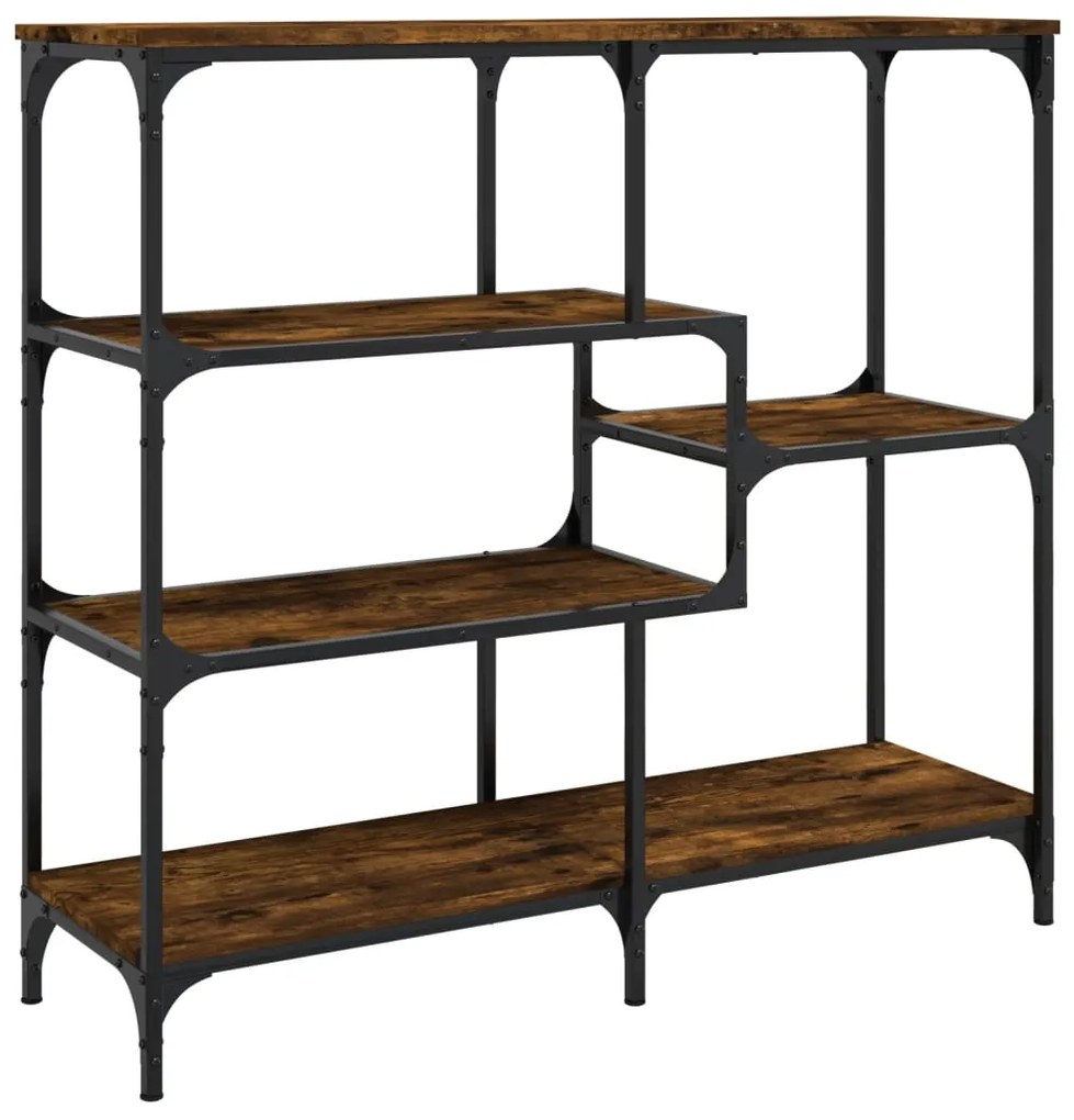 Mesa consola 103x32x95 cm derivados de madeira carvalho fumado