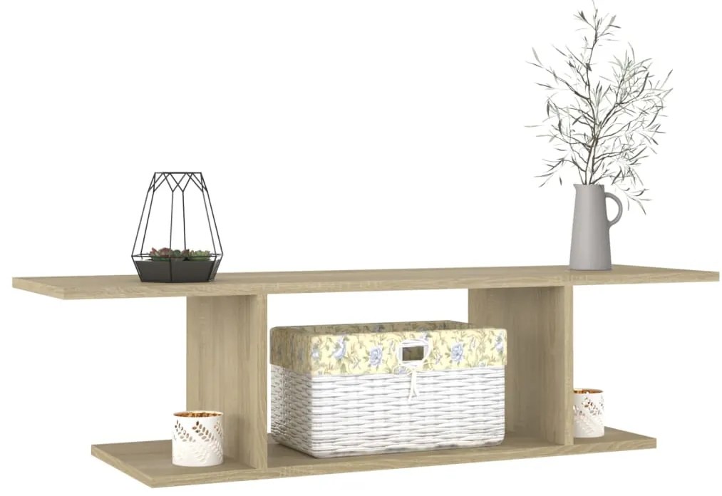 Móvel de TV para parede 103x30x26,5 cm carvalho sonoma