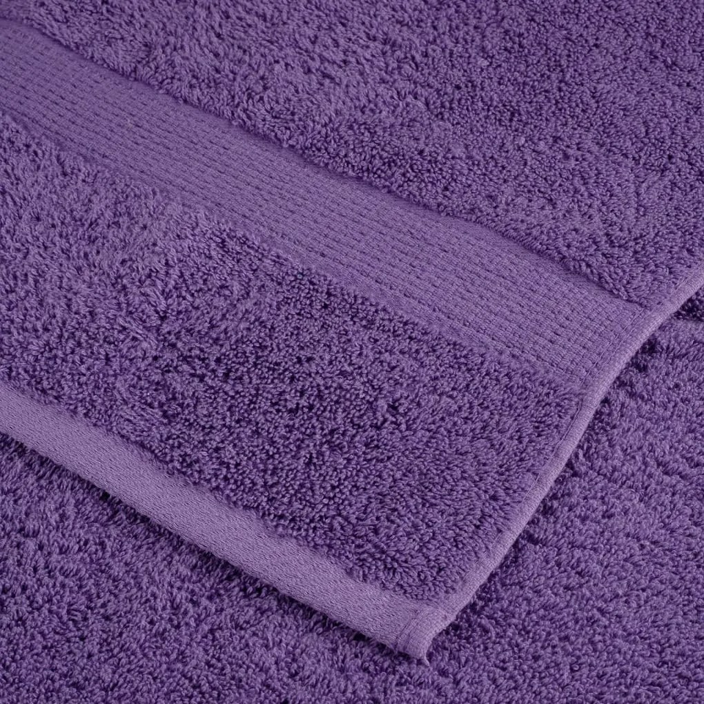 Toalhas premium SOLUND 2 pcs 100x200 cm 600 gsm roxo