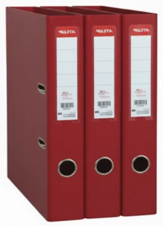 Conjunto De Pastas De Arquivo L.60mm Vermelho Almaço PP/Papel Avalon