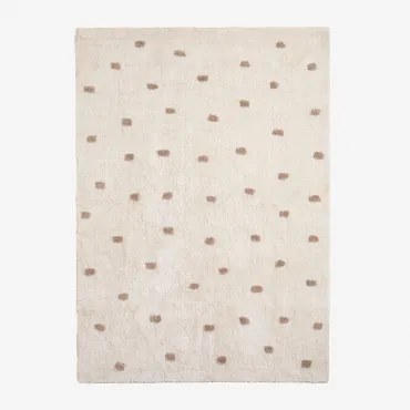 Tapete Retangular 125x170 Cm Em Algodão Jankiel Kids Castanho Trigo - Sklum