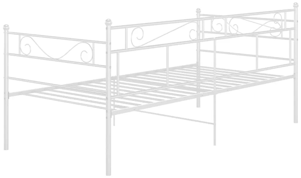 Sofá-cama 90x200 cm metal branco