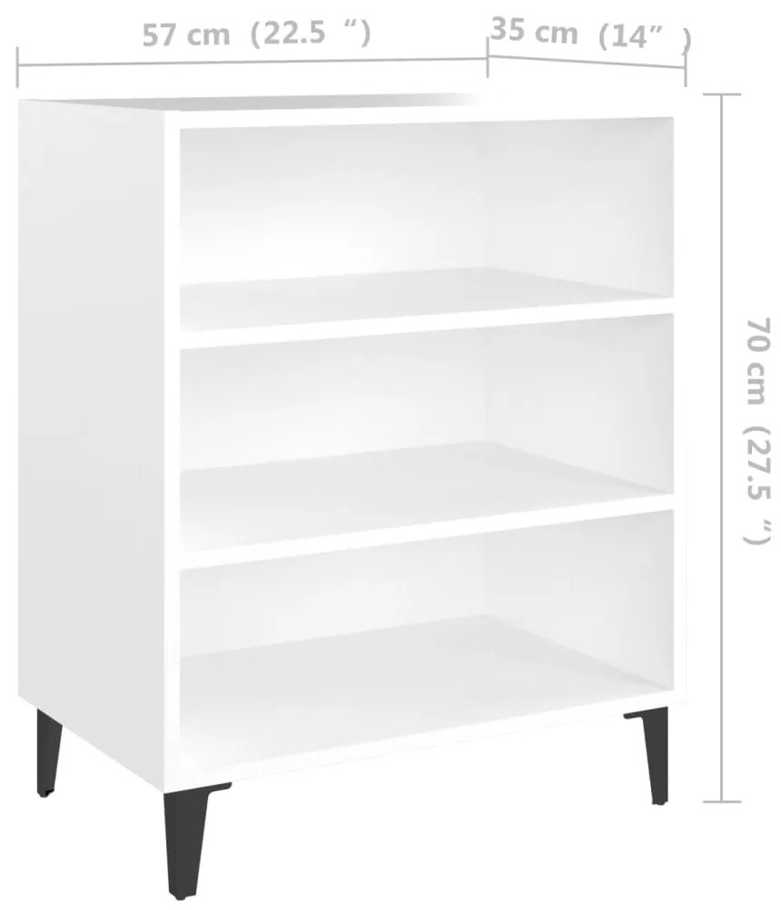 Aparador 57x35x70 cm contraplacado branco