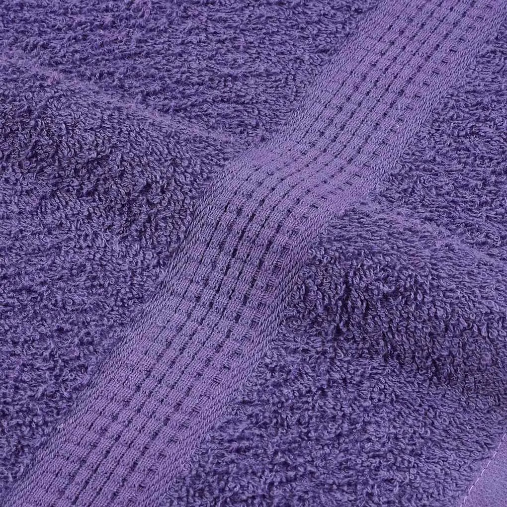 6pcs Conjunto toalhas banho 360 gsm 100% algodão roxo