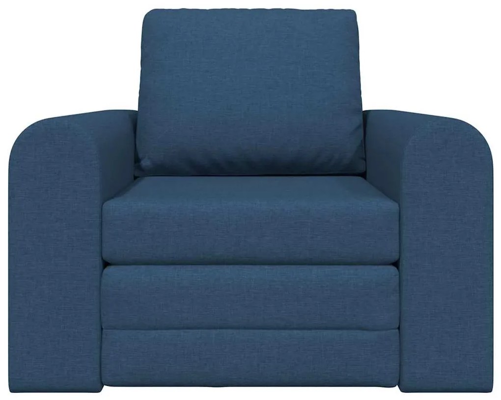 Sofa-Cama 2-em-1 Azul 98x71x83 cm Tecido