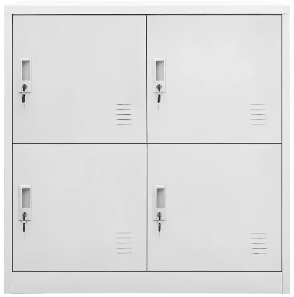 Cacifos 2 pcs 90x45x92,5 cm aço cinzento-claro