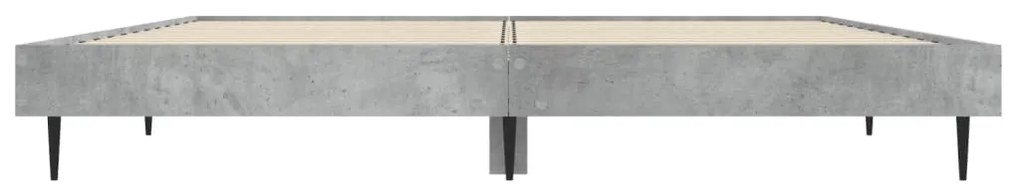 Estrutura de cama 120x190 cm derivados de madeira cinza cimento