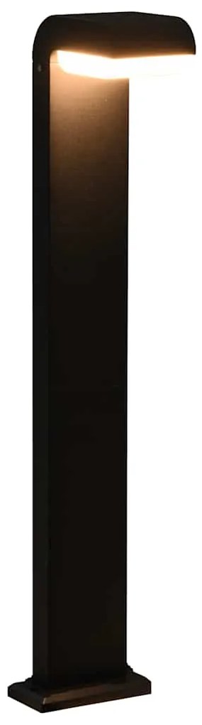 Candeeiros LED de exterior 9 W preto oval