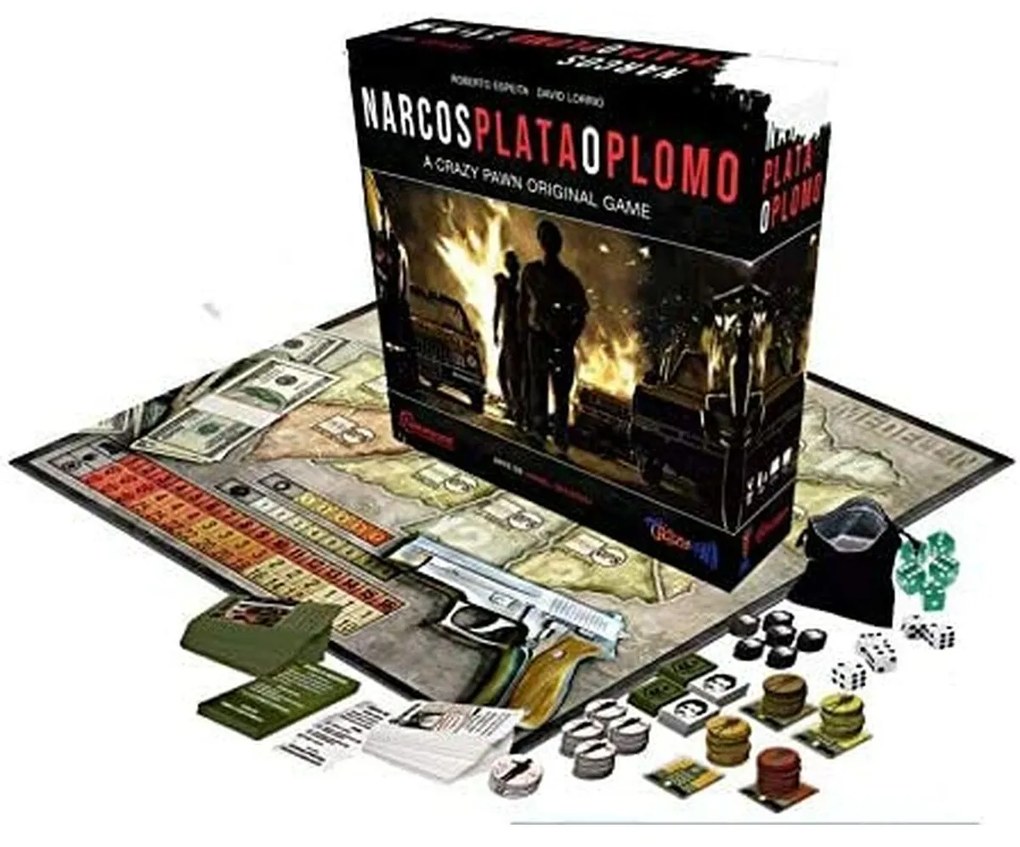 Jogo de Mesa Crazy Pawn Narcos: Plata o Plomo