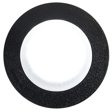 LED Foco de chão redondo moderno para exterior preto - Ceci Moderno