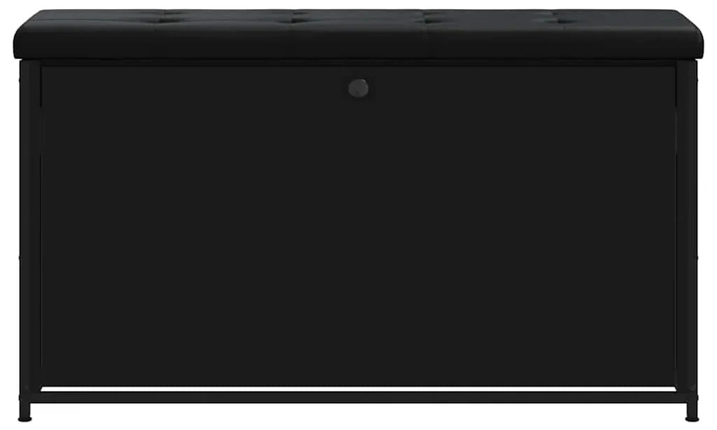 Banco sapateira com gaveta articulada 102x32x56 cm preto