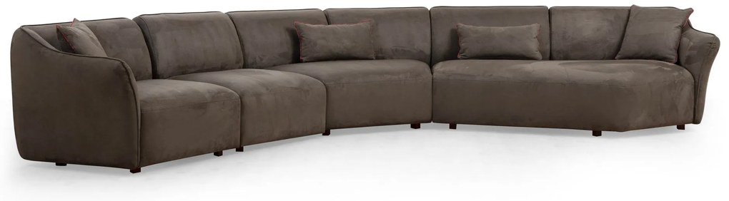 Sofá de Canto Mentis – Castanho – 440 cm x 108 cm x 79 cm