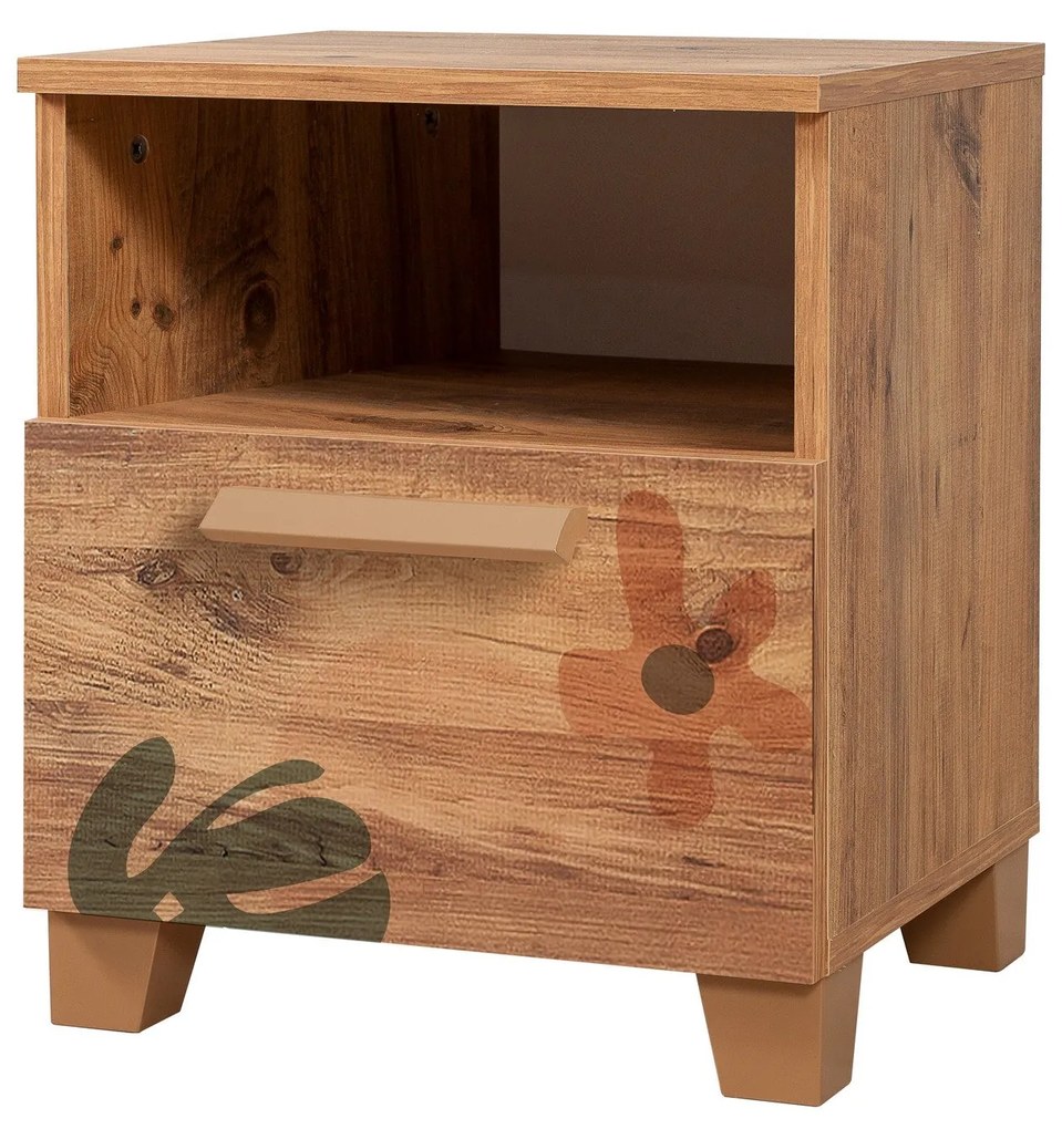 Mesa de Cabeceira Leva Alfa – Pinho Atlântico – 45x52x40 cm