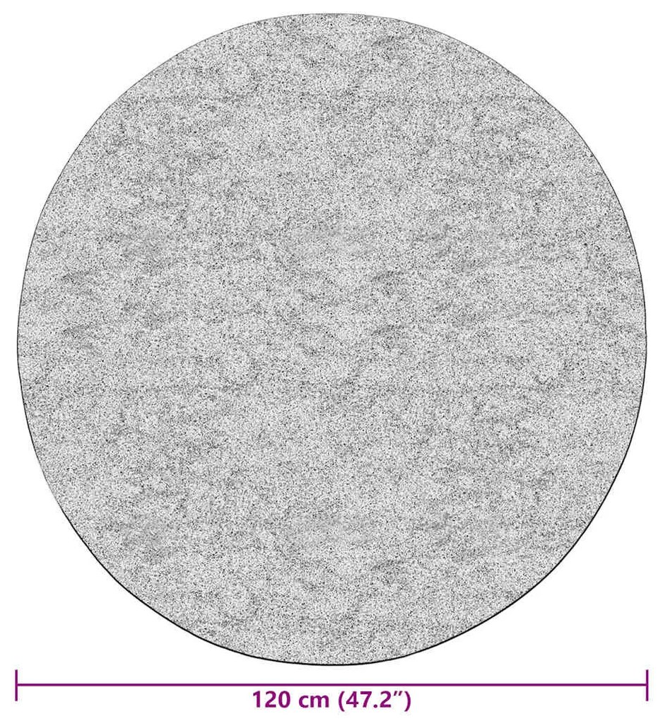 Tapete lavável antiderrapante φ120 cm antracite