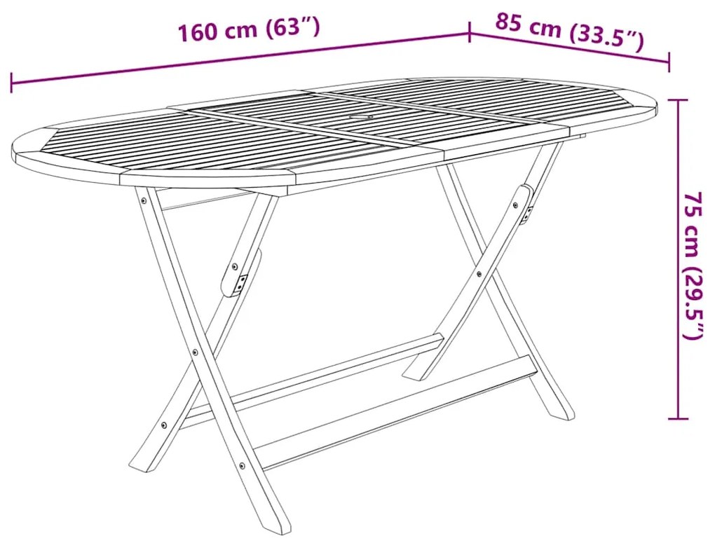 9 pcs conjunto jantar dobrável p/ jardim madeira acácia maciça