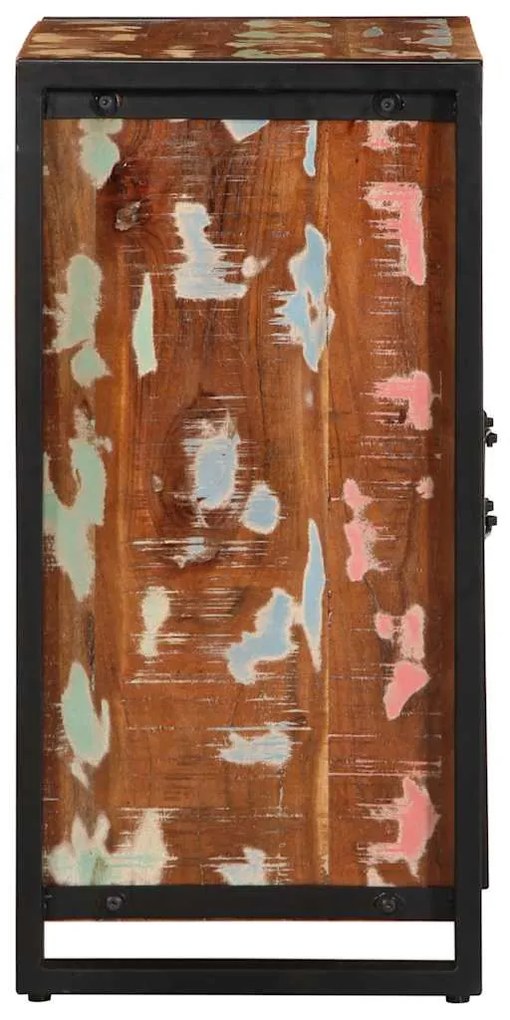 Aparador multicor 55x35x70 cm madeira maciça recuperada