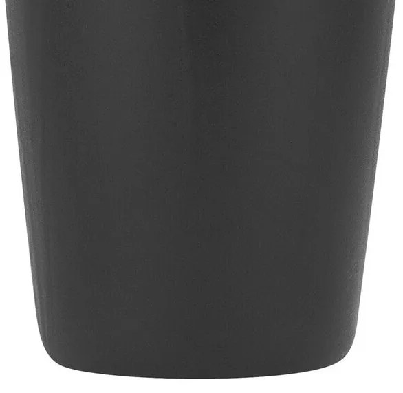 Vaso de cerâmica grés preta 33 cm APAMEA Beliani