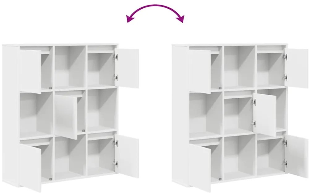 Estante 89x24x101,5 cm derivados de madeira branco