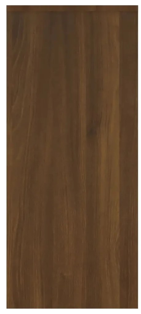 Aparador 102x33x75 cm derivados de madeira carvalho castanho
