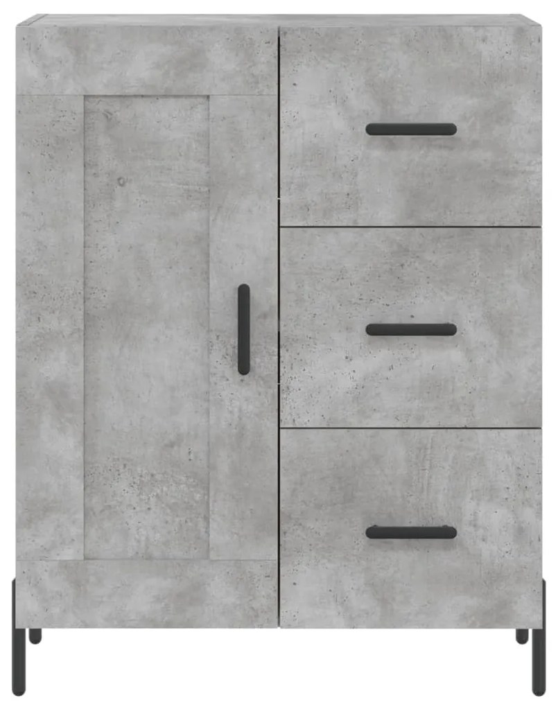 Armário alto 69,5x34x180 cm derivados de madeira cinza cimento