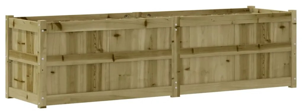 Vaso/floreira de jardim 180x50x50cm madeira de pinho impregnada