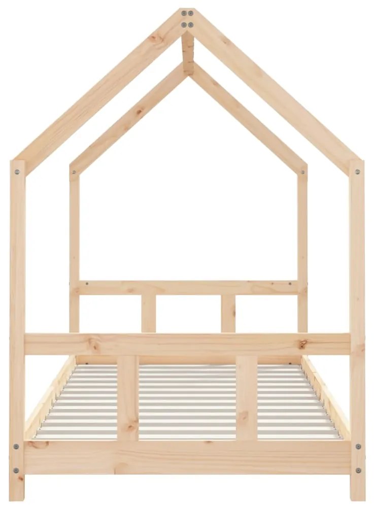 Estrutura de cama infantil 90x200 cm pinho maciço