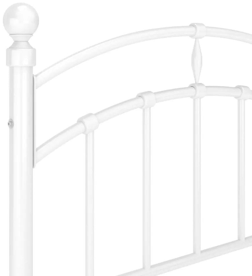 Estrutura de cama 100x200 cm metal branco