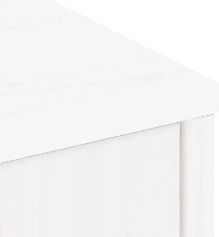 Móveis de apoio 5 pcs ODDA pinho de madeira maciça branco