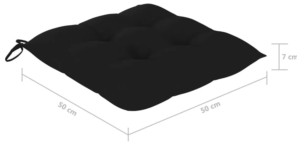 Cadeiras de jardim c/ almofadões 4 pcs madeira de acácia maciça