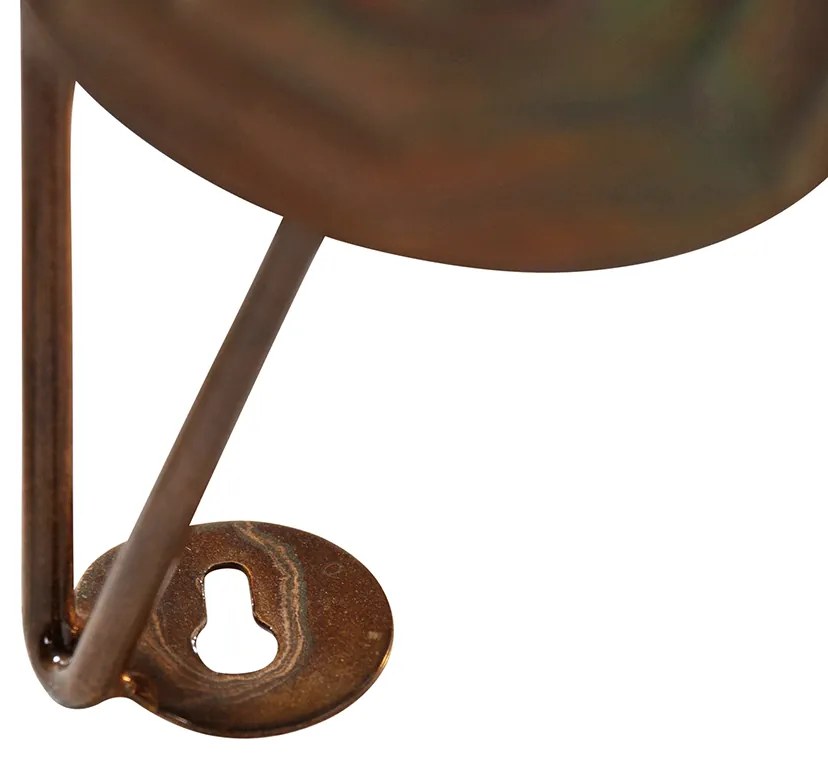 Candeeiro de parede Art Deco cobre 77 cm - Circles Art Deco