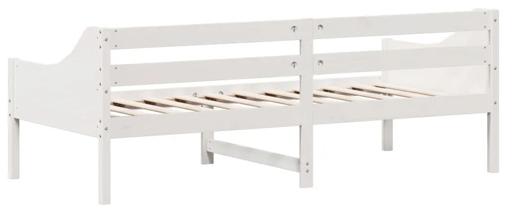 Sofá-cama 80x200 cm madeira de pinho maciça branco