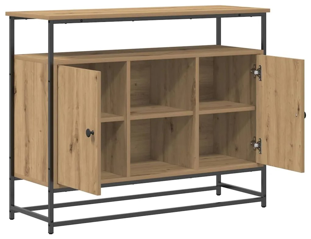 Sideboard vidaXL Artisan Carvalho 100x35x80 cm Madeira engenheirada e