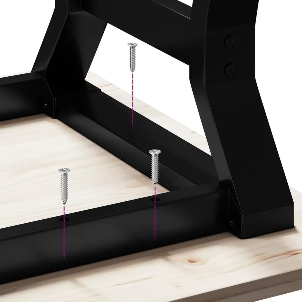 Pernas para mesa de centro estrutura em Y aço