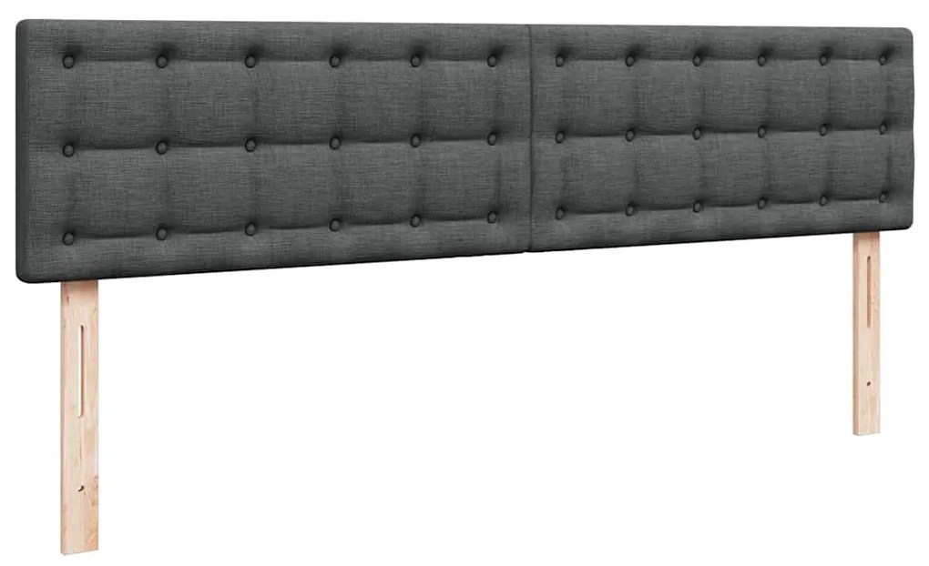 Estrutura de cama otomana com colchão 180x200cm cinzento escuro