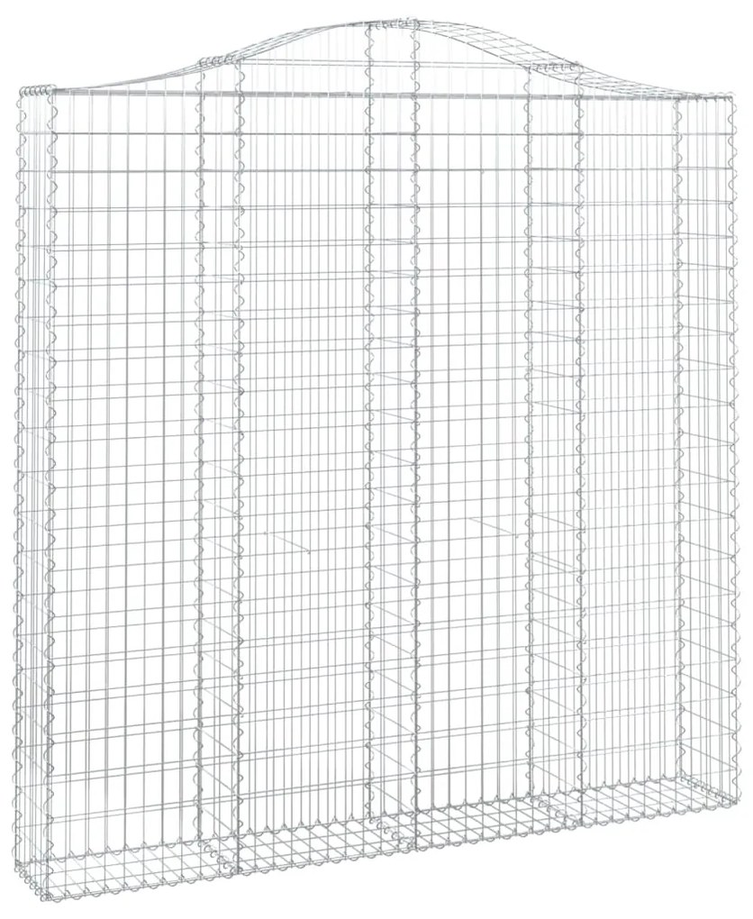 Cestos gabião arqueados 6pcs 200x30x200/220cm ferro galvanizado