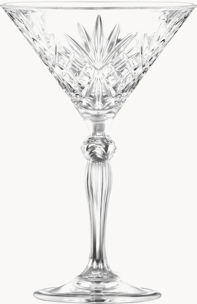 Copos de martini de cristal Melodia, conjunto de 6