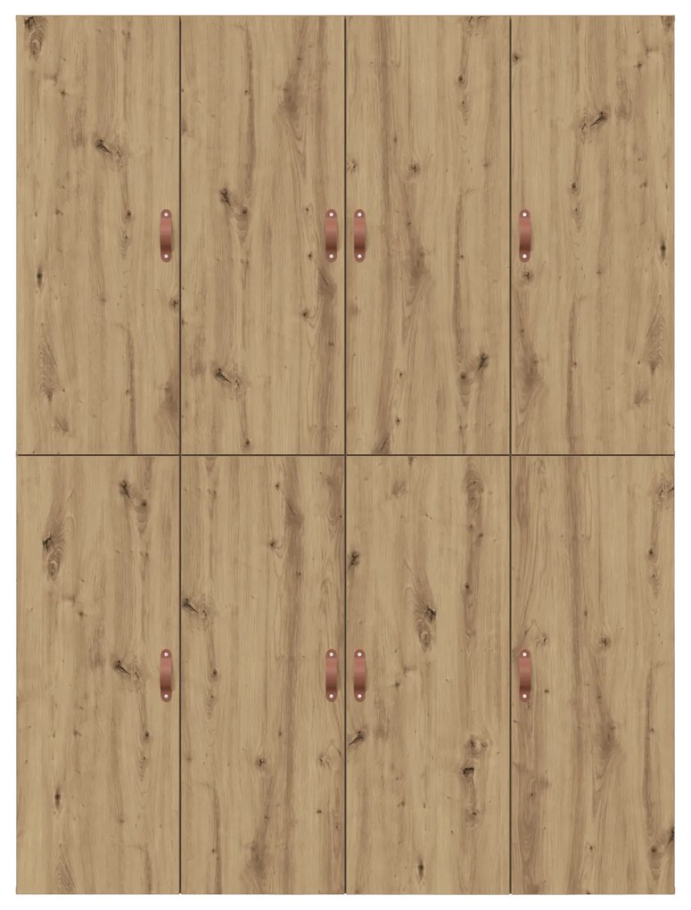 Cama de Armazenamento em Carvalho Artesanal 140x200 cm