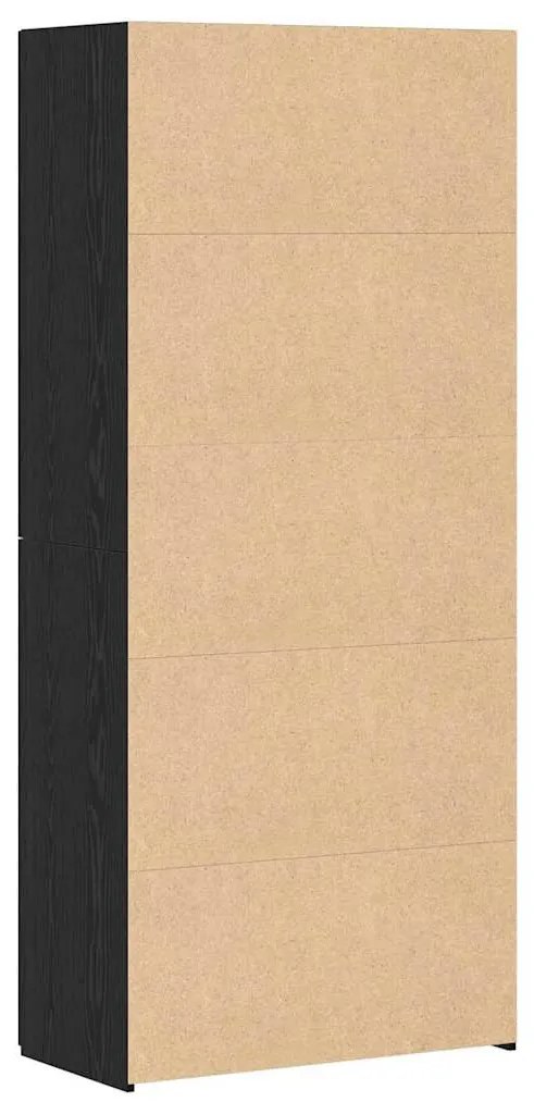 Buffet Alta Carvalho Preto 40x42.5x185 cm Madeira de Engenharia