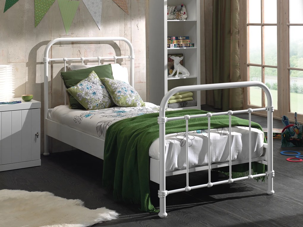 Cama para Crianças NEW YORK 90x200CM + Estrado Branca