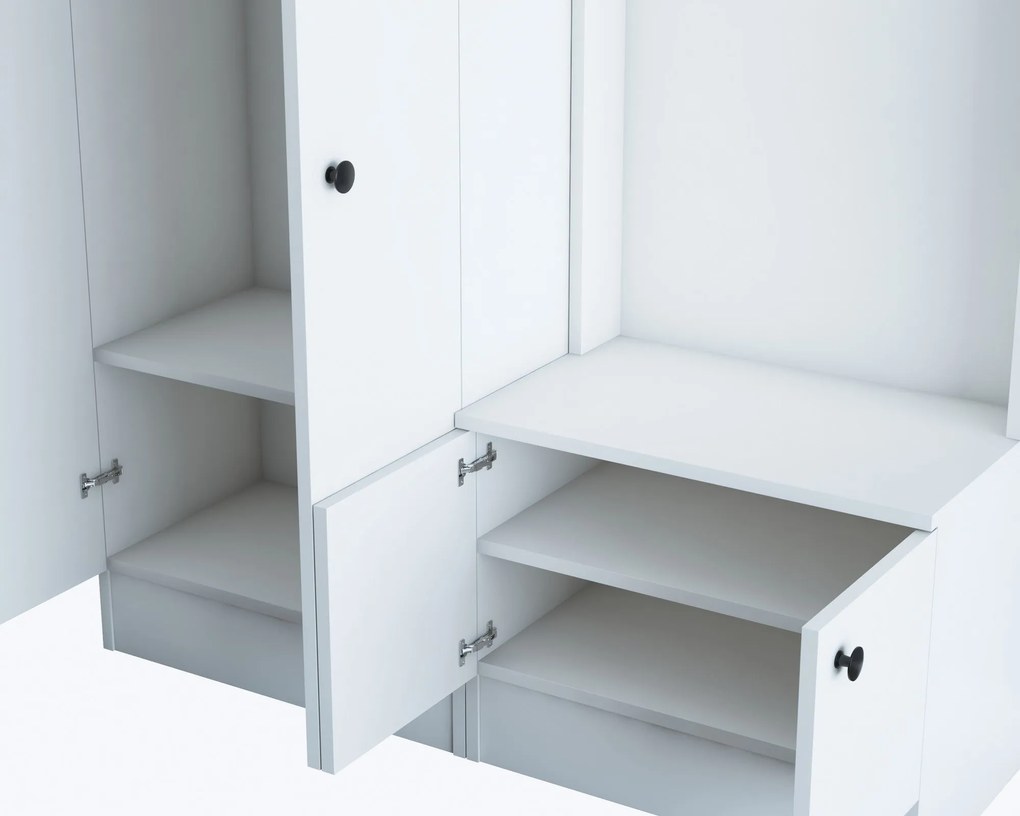 Hall Stand M5 – Branco – 119,6 cm x 182,8 cm x 37,3 cm