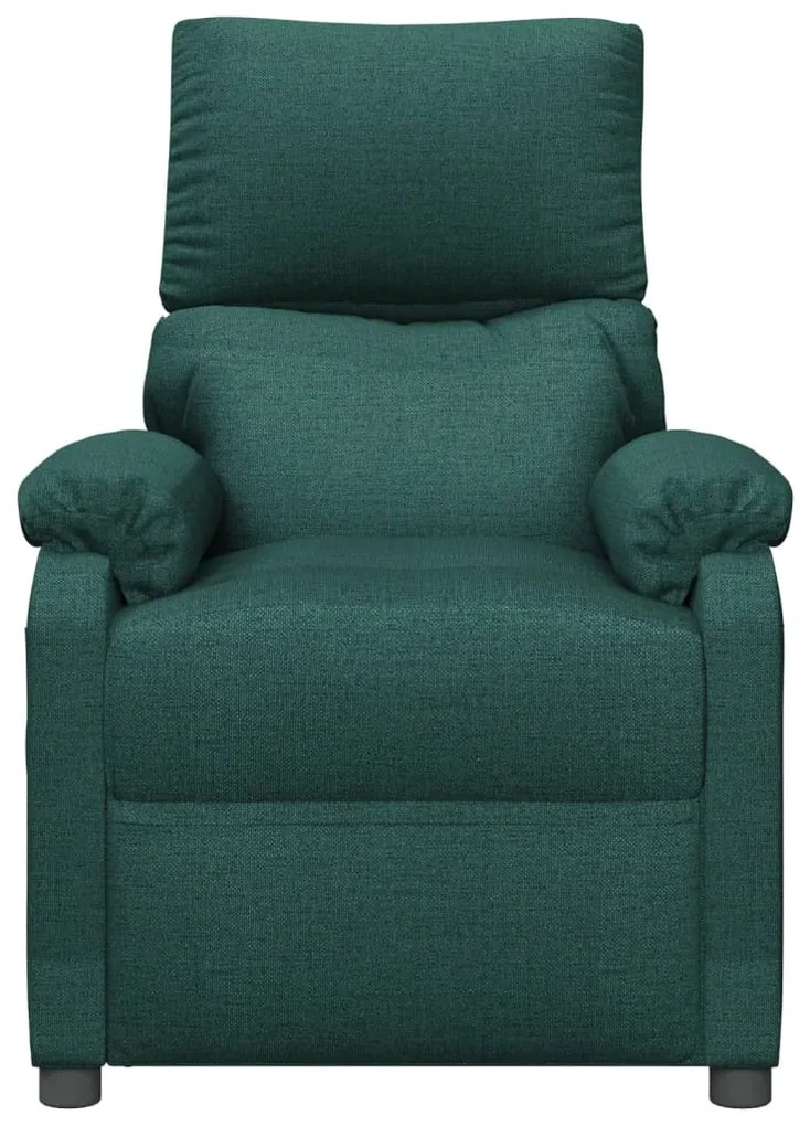 Poltrona reclinável tecido verde-escuro
