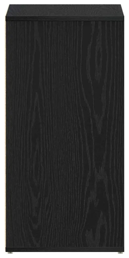 Armário para Sapatos vidaXL Preto Carvalho 60x35x70 cm em Madeira Deri
