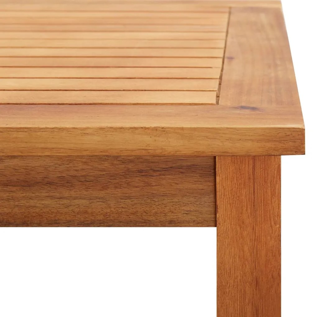 Mesa de centro p/ jardim 60x60x36 cm madeira de acácia maciça