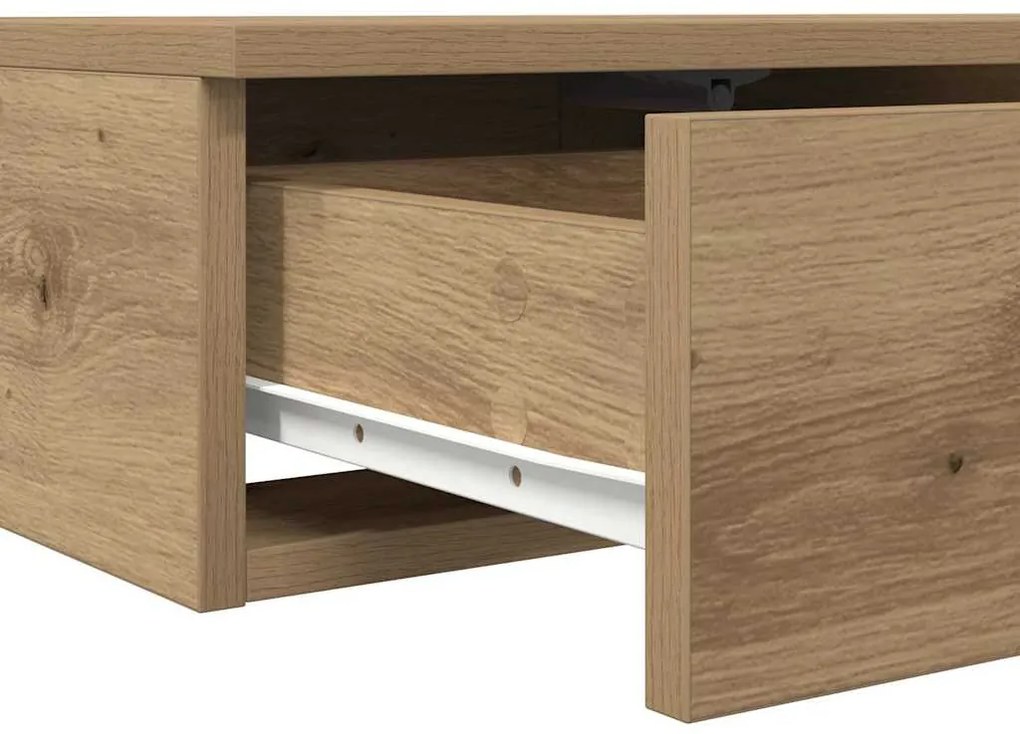 gavetas vidaXL Artisan Carvalho 80x36,5x16,5 cm em Madeira de Engenhar