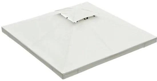 Outsunny Toldo de Substituição 3x3m para Pérgolas Toldo de Substituição de Pérgolas de Jardim Creme